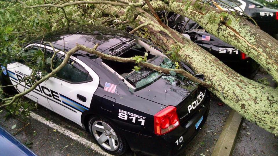 Barrington RI POlice Storm Dame Car Newport Buzz